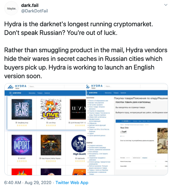 darknet bitcoin hidra