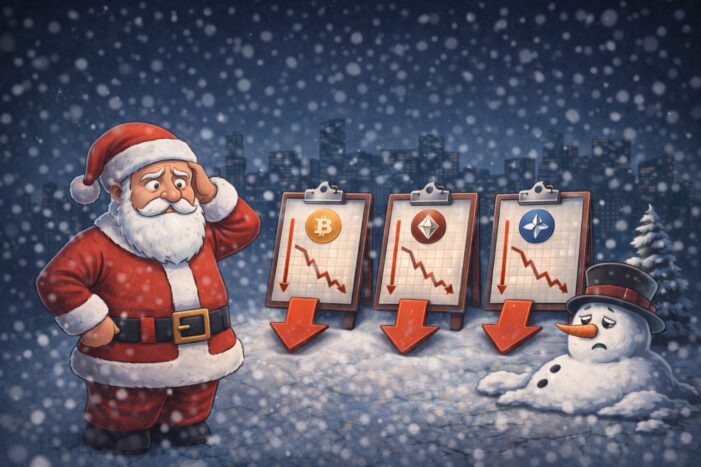 Reli Santa Absen, Bitcoin Hadapi Awal Tahun yang Tidak Pasti
