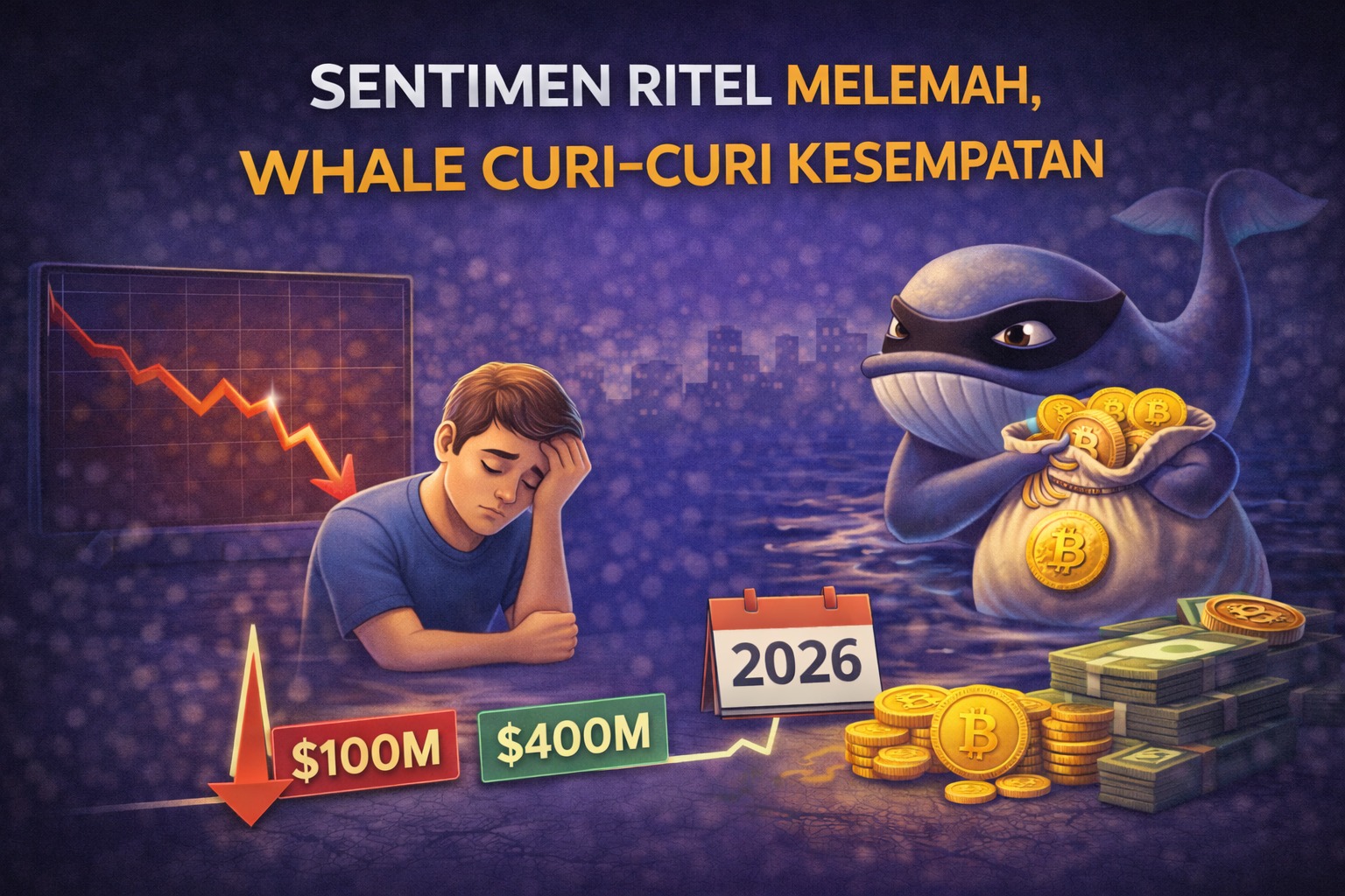 Sentimen Ritel Melemah, Whale Curi-Curi Kesempatan