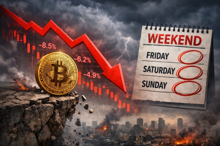 BTC Hadapi Risiko Penurunan Lanjutan Jelang Akhir Pekan