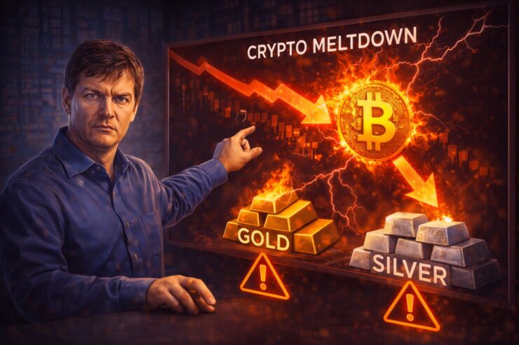 Investor ‘The Big Short’ Klaim Kejatuhan Bitcoin Bakal Merambat ke Logam Mulia