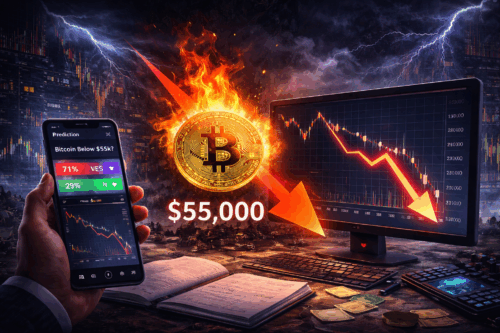 Polymarket: 71 Persen Peluang Bitcoin Jatuh di Bawah US$ 55.000