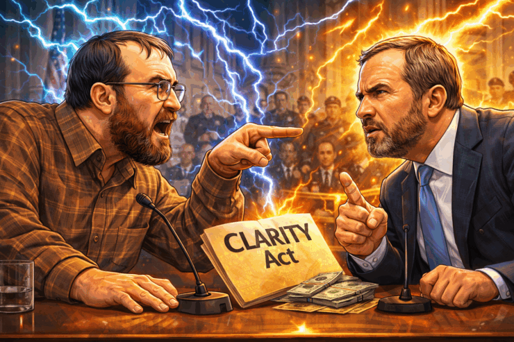 Hoskinson Tuduh Ripple ‘Main Aman’ Lewat CLARITY Act