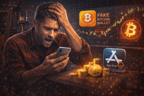 Musisi Top Kehilangan Rp7 Miliar Bitcoin dari Aplikasi Palsu